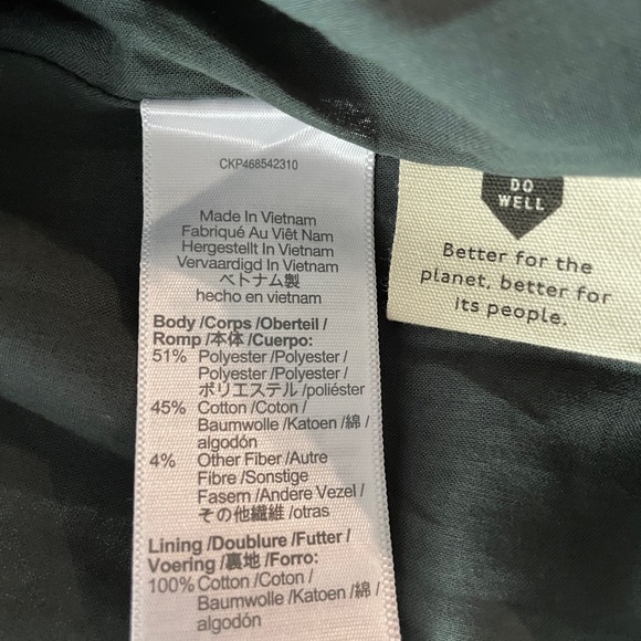 NWT Madewell Marianna Puff-Sleeve Mini Dress in Green Plaid Size Medium - Picture 12 of 12